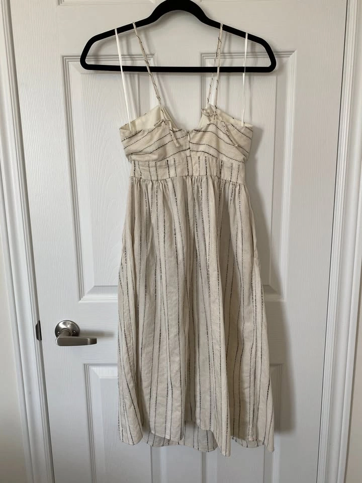 Zara Cotton & Linen Summer Dress – Size S - photo 4