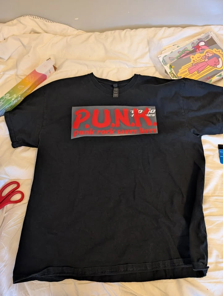 PUNK Shirt + 4" Decal Combo - Positivity Unity Nurture Kindness - photo 4