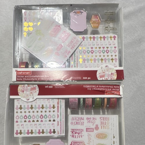 Craft Smart Sticker & Embellishment Box Set 444pc Religious