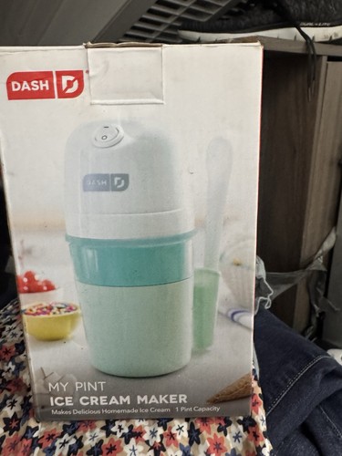 DASH My Pint Electric Ice Cream Maker 1 Pint White/Blue Portable - photo 2