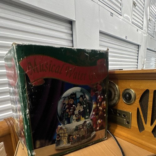 Musical Boxed Santa Christmas Snow Globe, Glass Water-Filled - photo 2