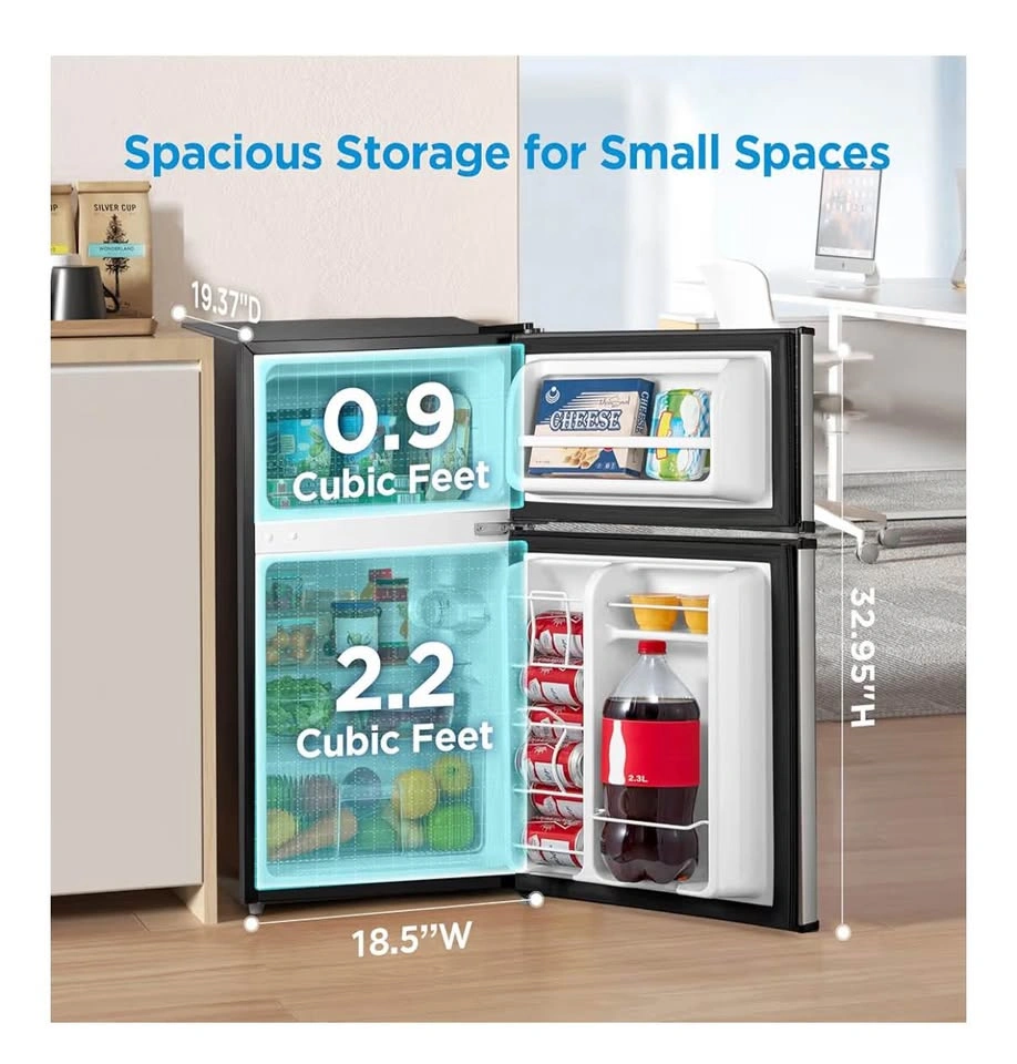 Brand New Midea 3.1 Cu. Ft. Compact Refrigerator (Stainless) - photo 5