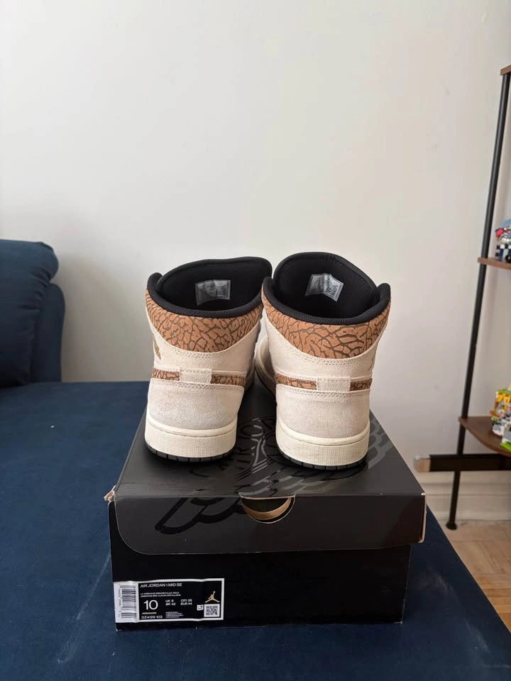 Air Jordan 1 Mid SE “Brown Elephant” – Size 10 - photo 5