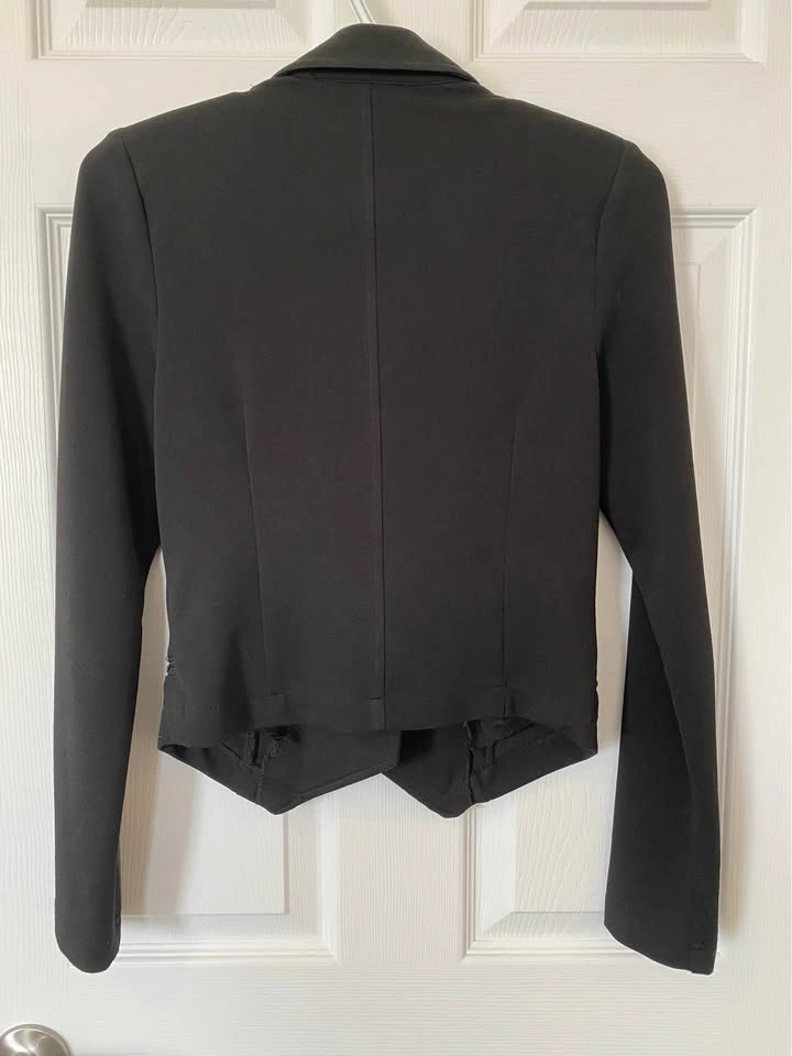 Revamped Moto-Style Blazer Jacket – Size S - photo 3