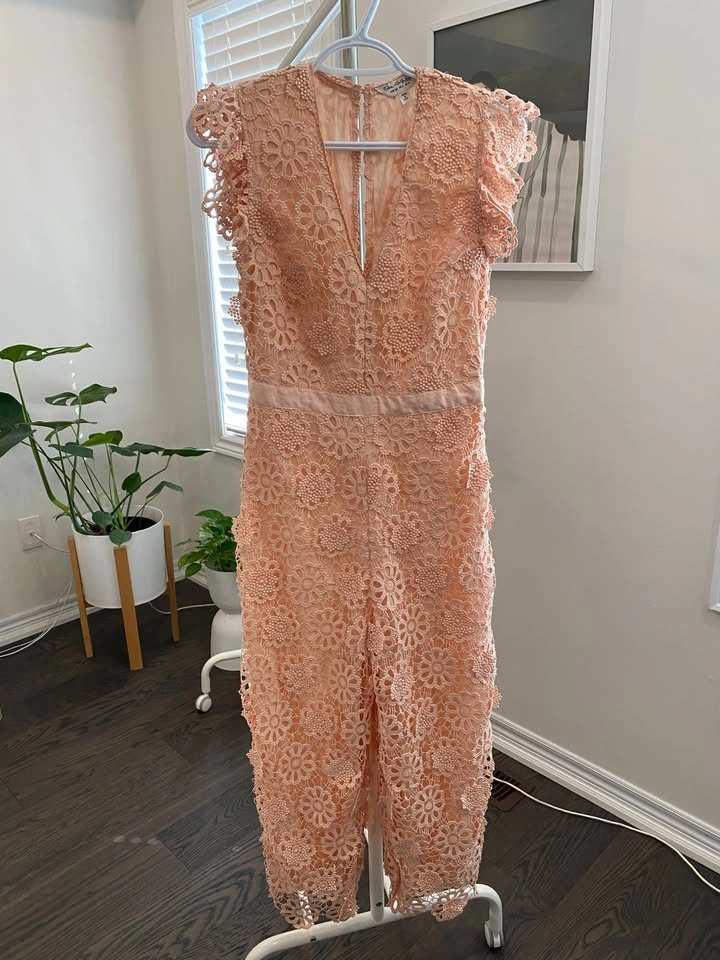 Miss Selfridge Blush Lace Romper US 4 – Brand New with Tags - photo 2