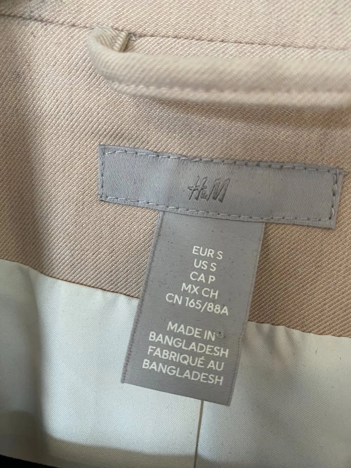 H&M light blush blazer – Size S (oversized fit) - photo 3