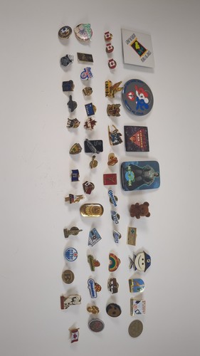 Variety Pins And Coins Lot (52 Items)