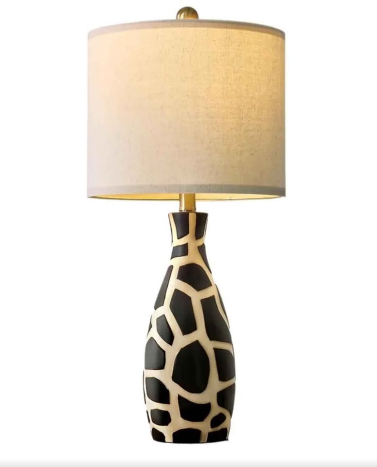 26" Modern Ceramic Table Lamp for Bedroom Bedside - photo 3