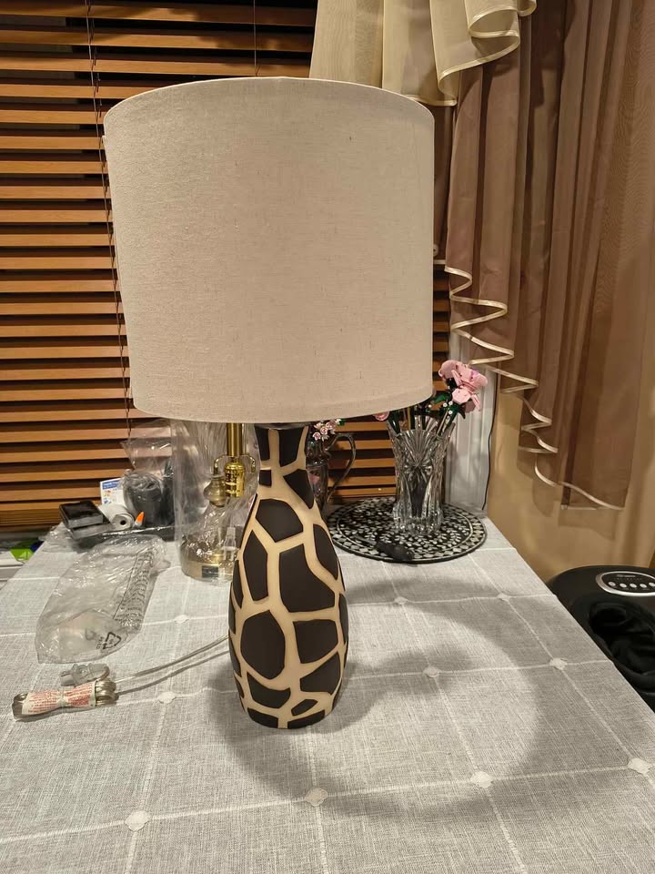 26" Modern Ceramic Table Lamp for Bedroom Bedside - photo 4