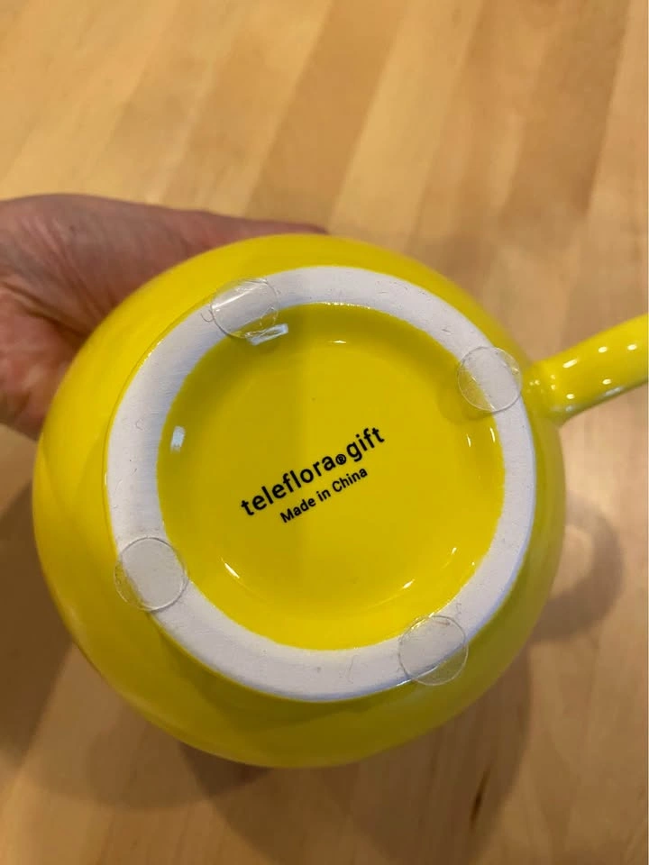 Vintage Teleflora “Be Happy” Smiley Face Mug / Planter - photo 5