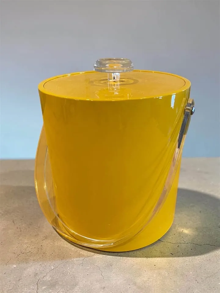 Vintage Morgan Bucket Brigade Ice Bucket – Yellow