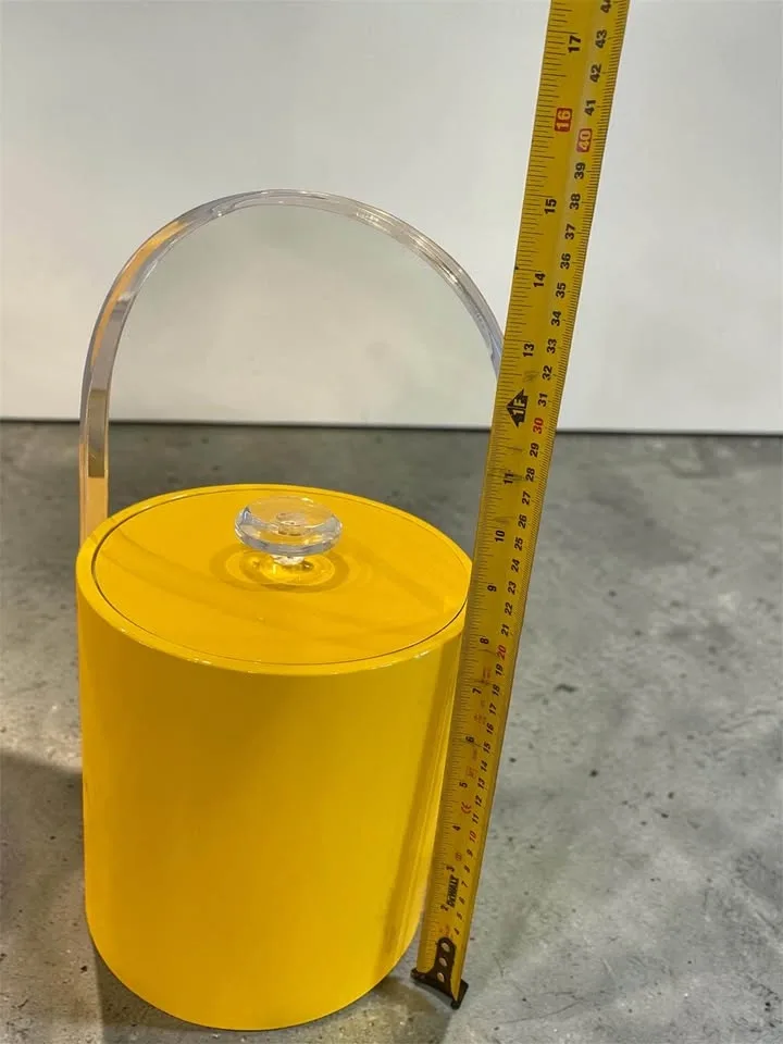 Vintage Morgan Bucket Brigade Ice Bucket – Yellow - photo 5