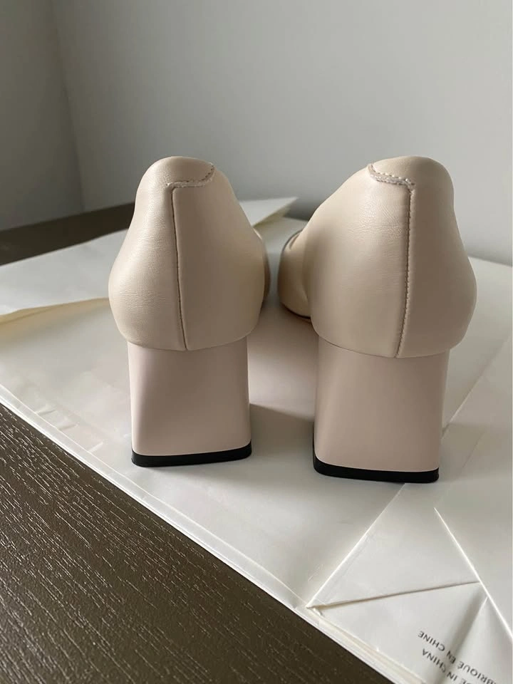 Elegant Color-Block High Heels Shoes – Size 38 (US 7.5) – New - photo 5