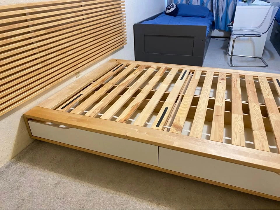 MANDAL full size Bed Frame with Headboard - photo 3