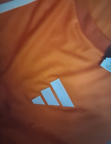 adidas Orange Soccer Jersey Short Sleeve Polyester Men's M #26 - photo 4