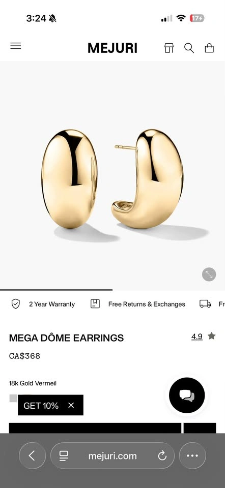 Mejuri Mega Dome Earrings - photo 2