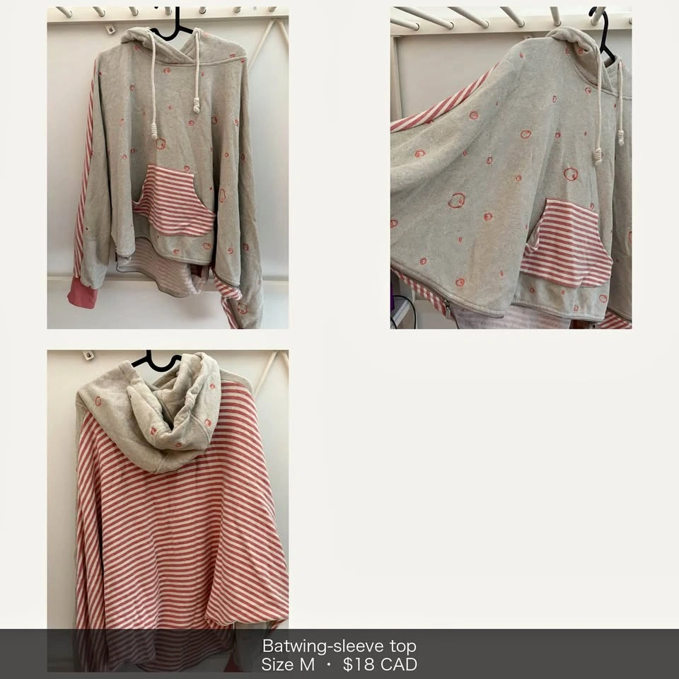 Batwing sleeve top