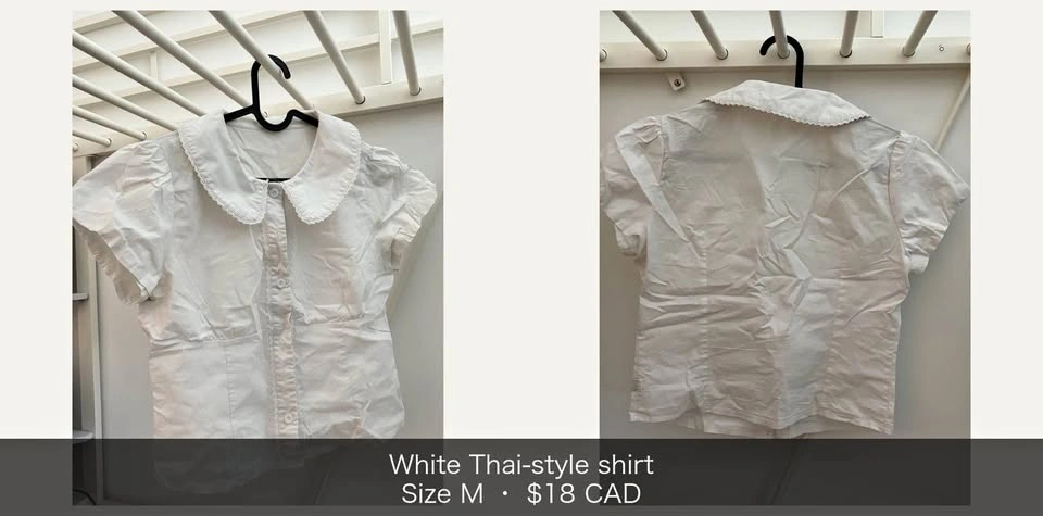 White Thai style shirt