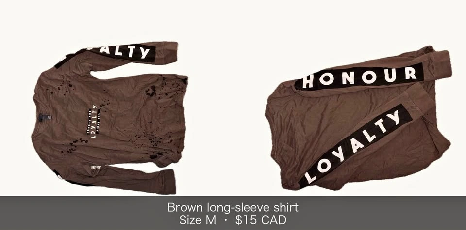 Long sleeve shirt