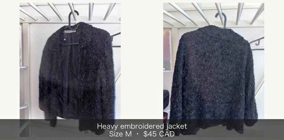 Heavy embroidered jacket