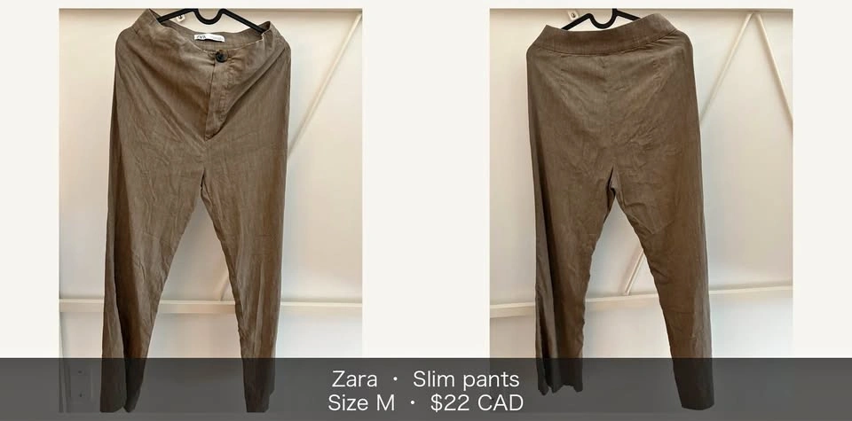 Zara slim pants