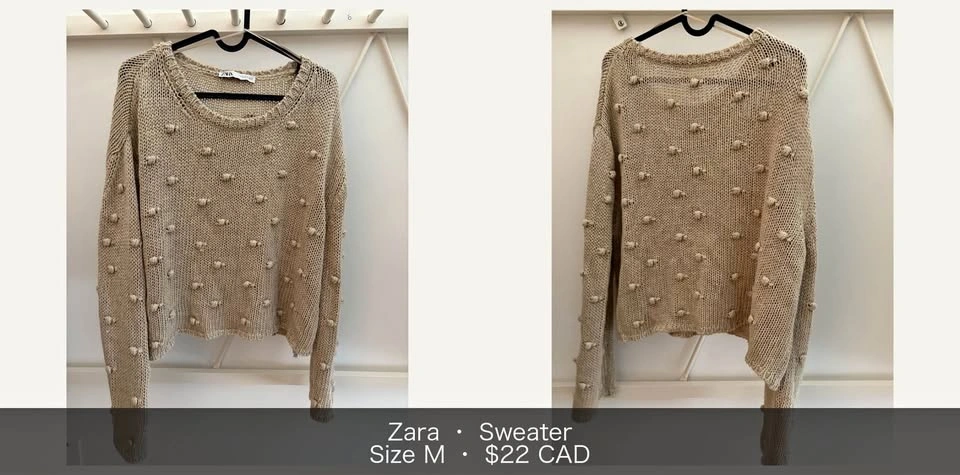 Zara sweater