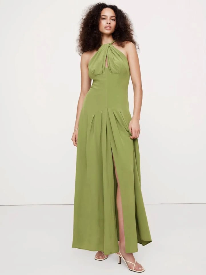 Banana Republic Silk Halter Maxi Dress w. Tags - photo 3