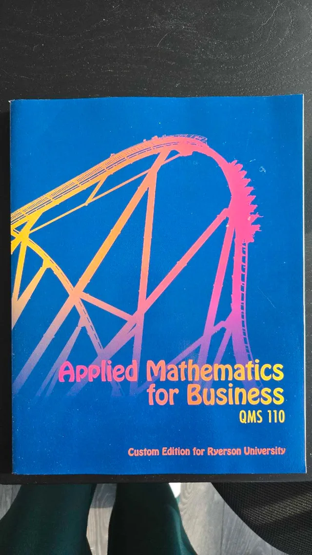 Applied Mathematics for Business QMS110 thumbnail