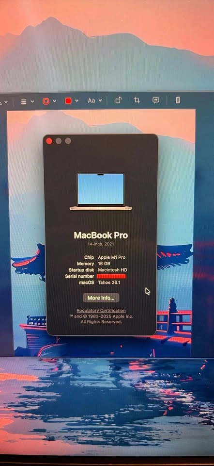 Apple MacBook Pro 14-inch (2021) M1 Pro 16GB RAM 512GB SSD - photo 2