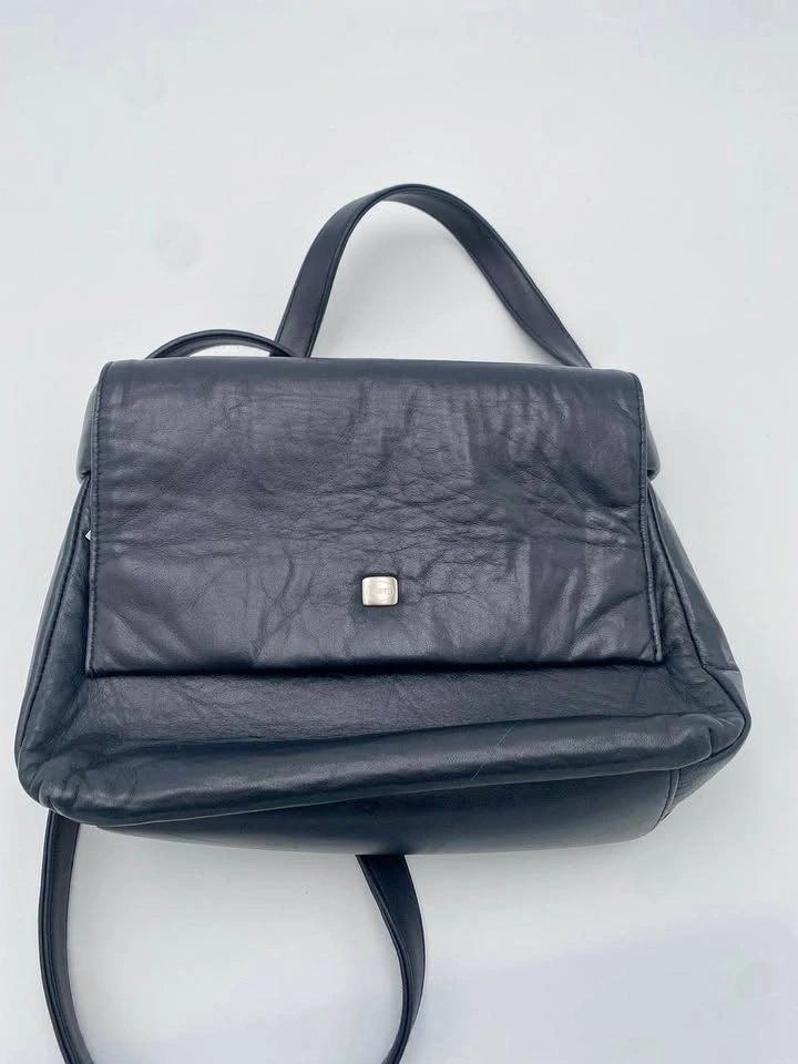 Sasti Black Shoulder Bag / Handbag with Long Strap