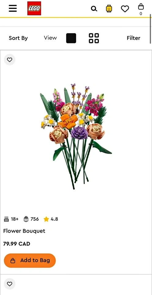 LEGO Botanical Collection Flower Bouquet