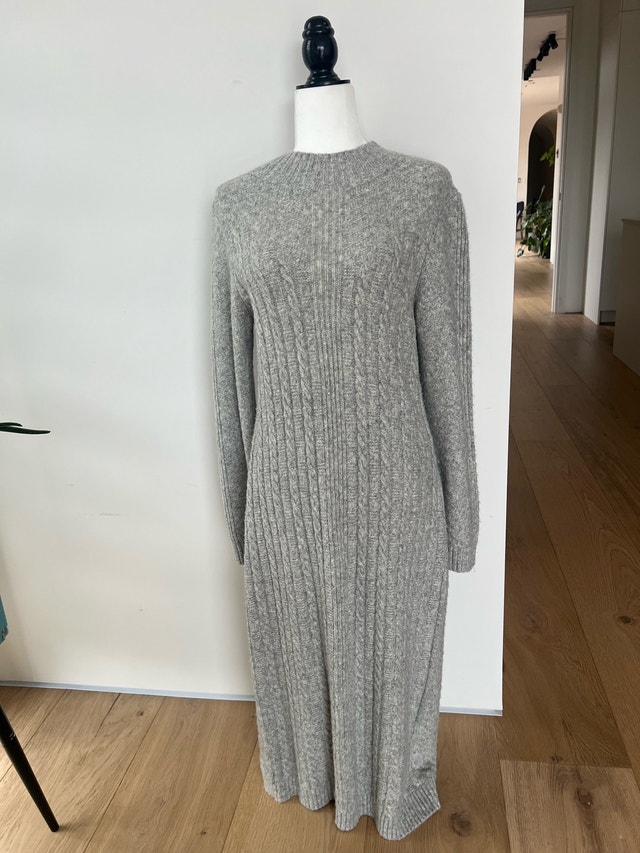 Large Cable Knit Midi Dress - photo 2