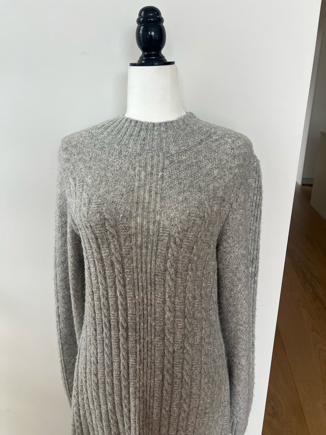 Large Cable Knit Midi Dress - photo 4
