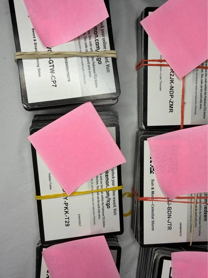 550+ Bulk Pokemon TCG Live Online Code Cards Lot - photo 2