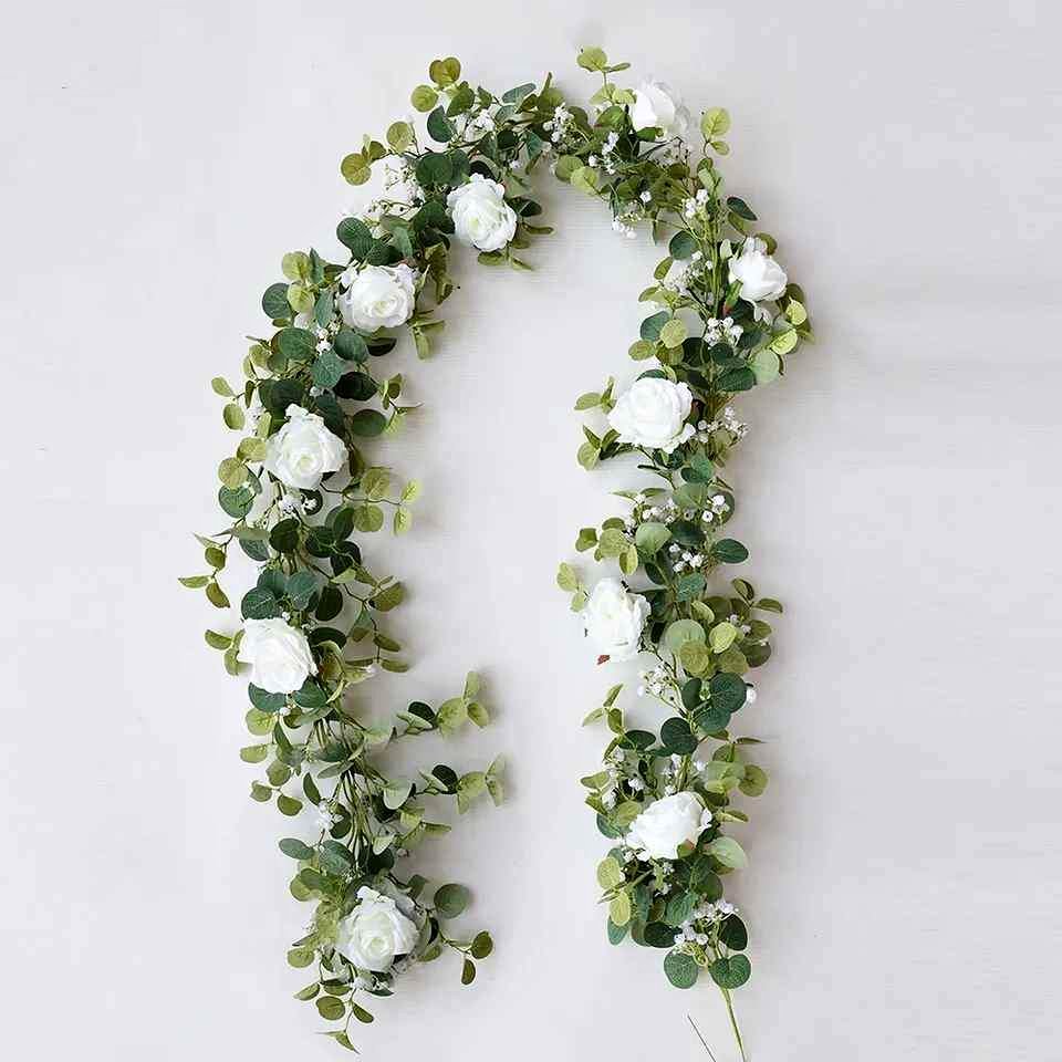 20 Eucalyptus Silk Flower Garlands