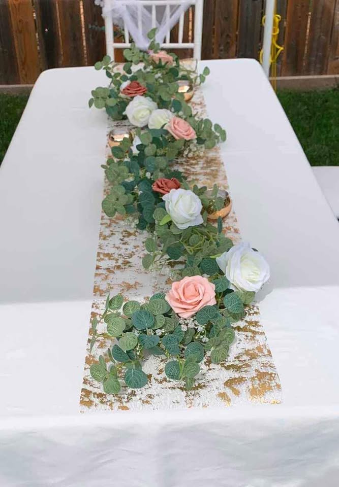 20 Eucalyptus Silk Flower Garlands - photo 4