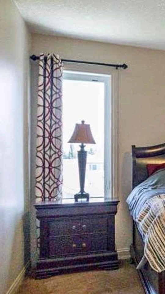 Room darkening curtains