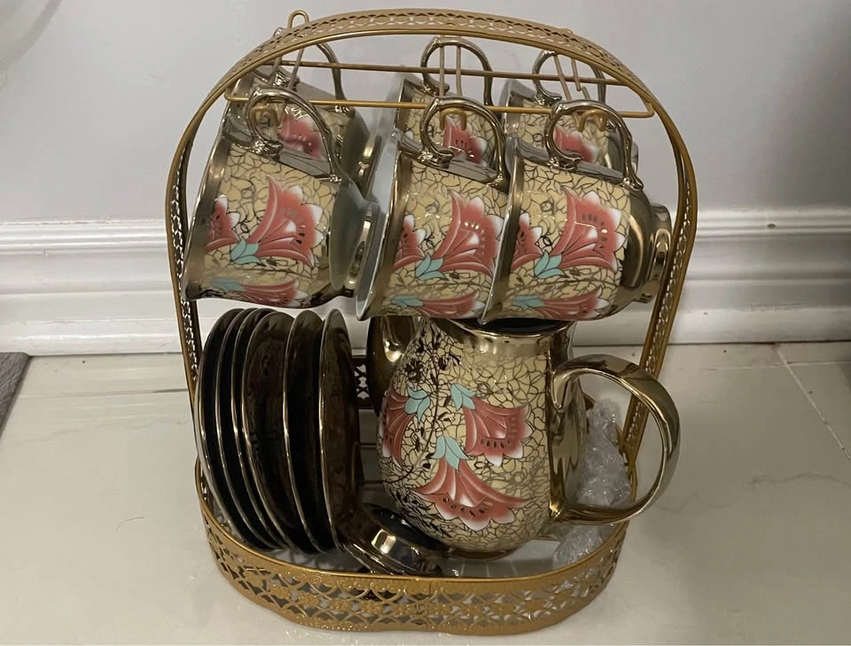 New Tea Set with Teapot + 6 Cups – Elegant Design - photo 2