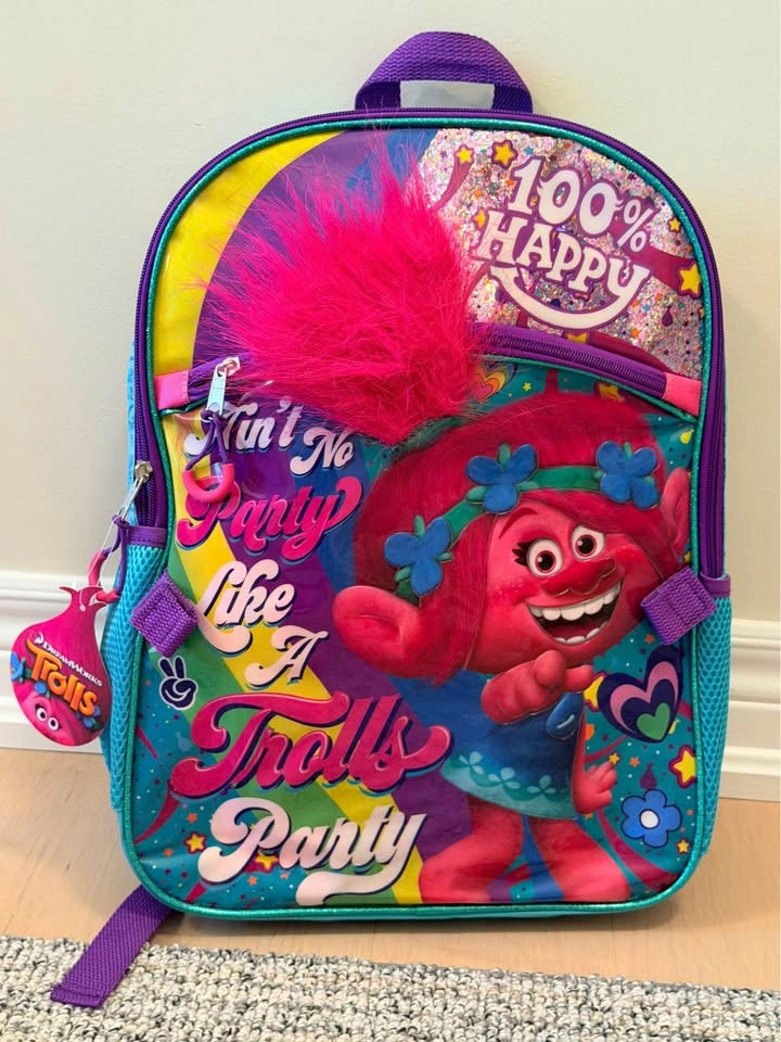 Trolls kids backpack with lunch bag - photo 3