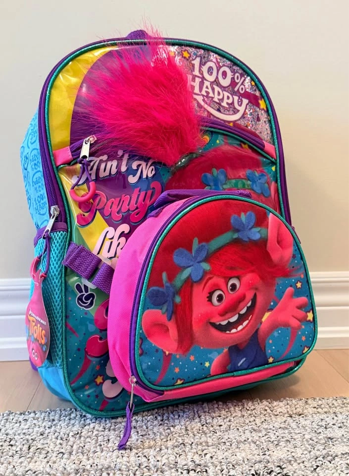 Trolls kids backpack with lunch bag - photo 5