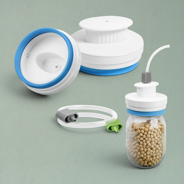 FoodSaver Mason Jar Sealer Kit (Regular + Wide Mouth) - BNIB