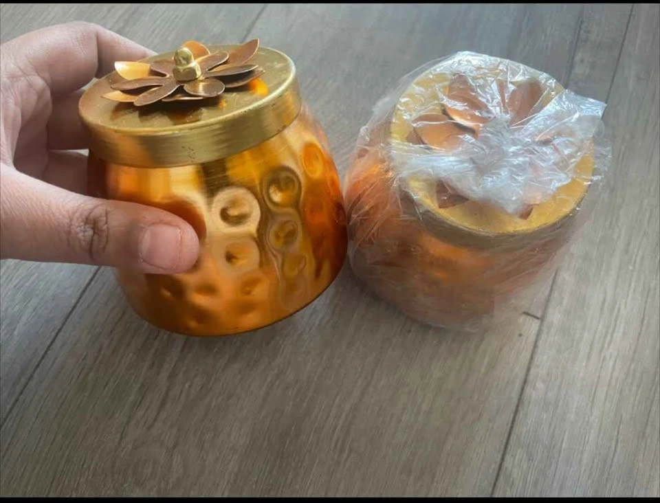 2 Decorative Copper Jars - photo 3