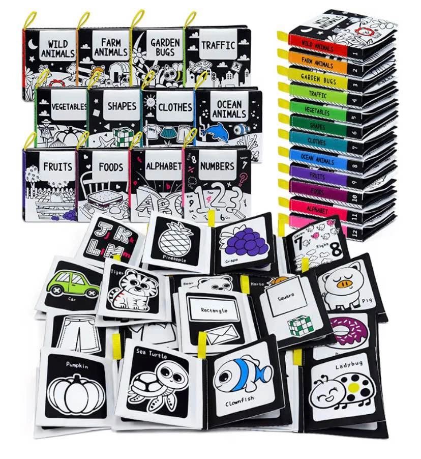 OKOOKO Black & White Soft Baby Book 12-Pack - photo 3