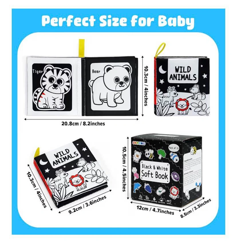 OKOOKO Black & White Soft Baby Book 12-Pack - photo 4