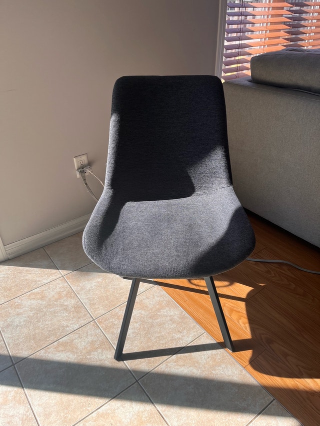 Modern Charcoal Grey Swivel Dining Chairs - Set of 6 - photo 2