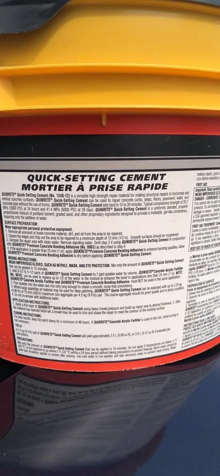 Quikrete Quick-Setting Cement - photo 3