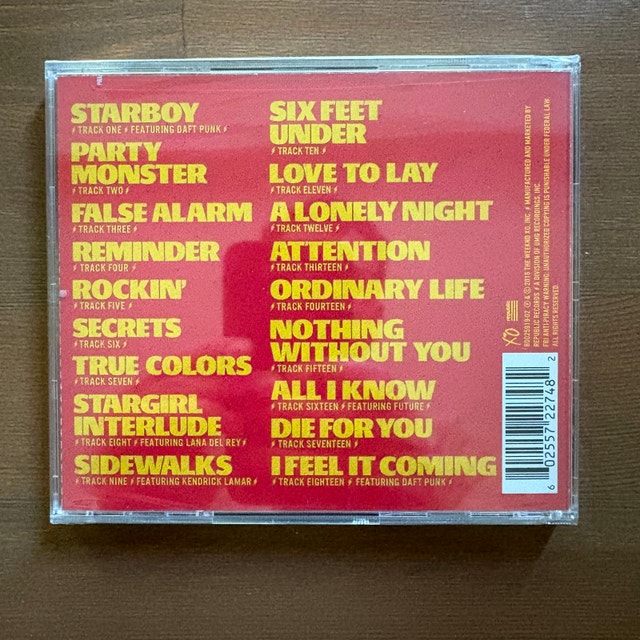 Starboy by The Weeknd CD (w/ autographed lithograph) - photo 2
