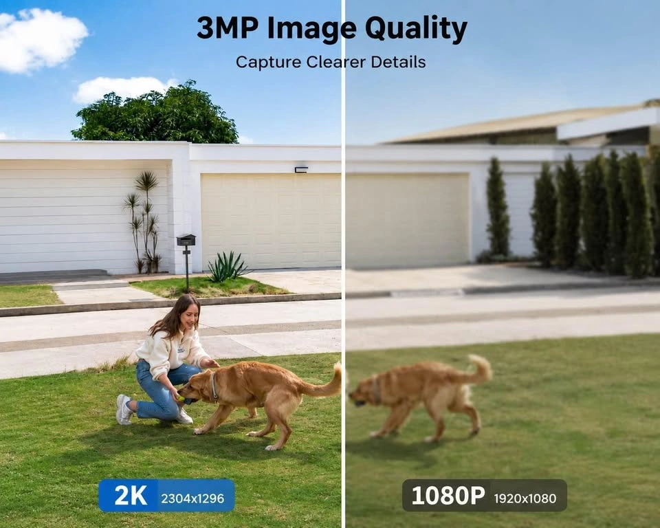 ieGeek Wireless Battery Security Camera with Solar Panel - photo 2