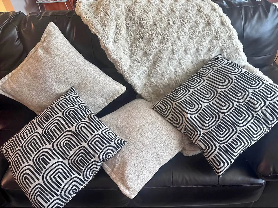 Decorative Throw Pillows and Blanket Set