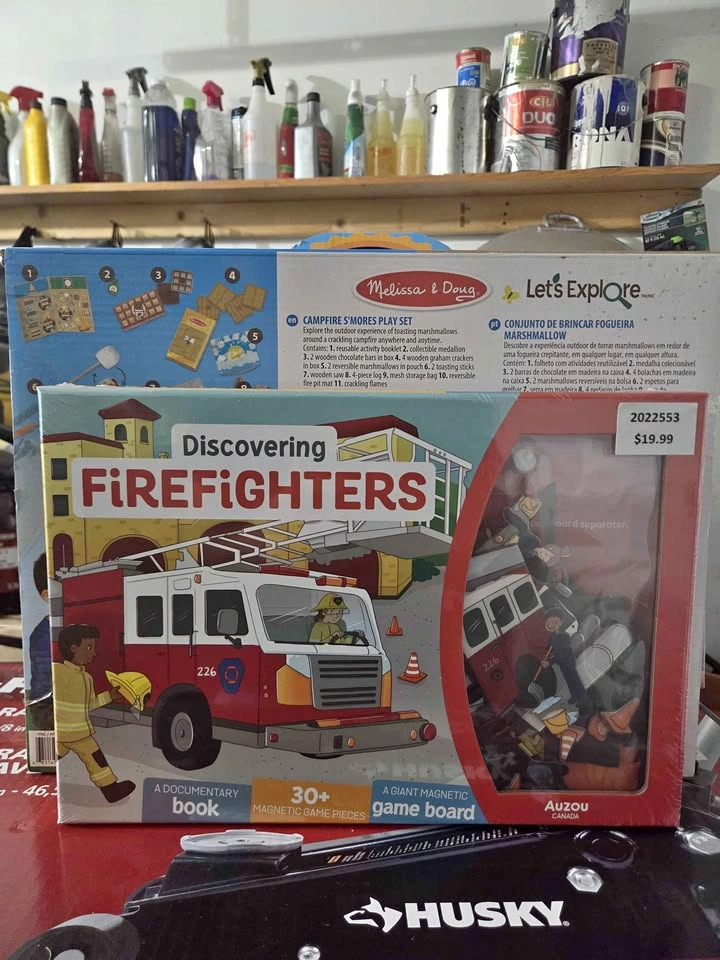 Auzou Canada Discovering Firefighters Magnetic Storyboard